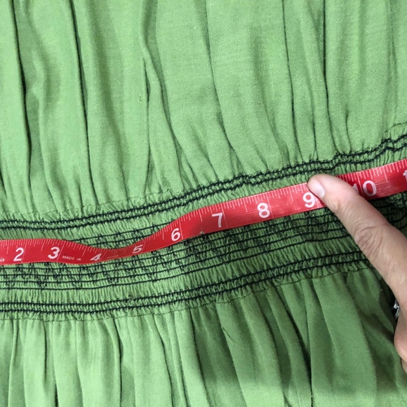 SOLD Gorgeous Sleeveless Green Boho "New Glory" - Picture 4 of 6
